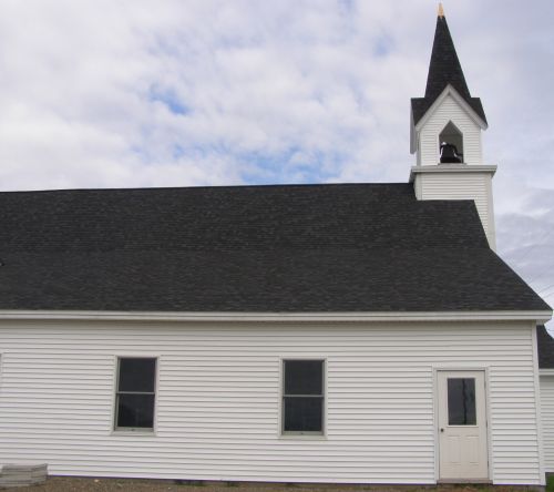 Balta,  Bažnyčia,  Bokštas,  Maine,  Balta Bažnyčia Su Bokštu