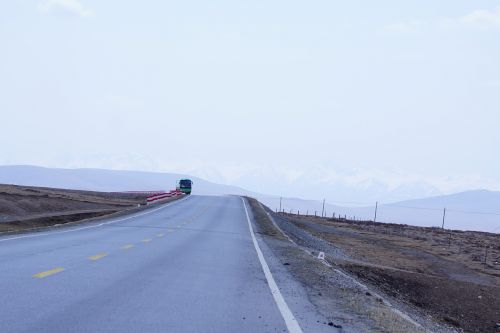 Baltas Debesys, Prairie, Qinghai, Sniego Kalnas, Greitkelis