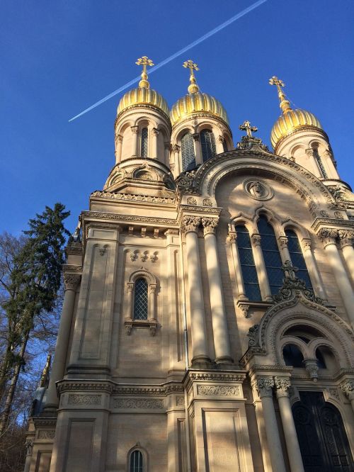 Wiesbaden, Nerobergas, Bažnyčia, Auksas, Rusų Ortodoksų