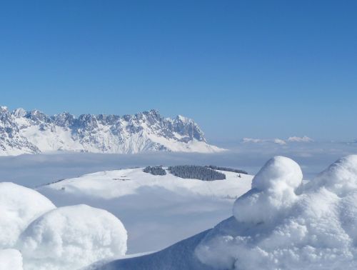 Wilderkaiser, Austria, Tyrol, Elmau, Alpių, Žiema, Slidinėjimas, Panorama, Kalnai, Sniegas, Aukščiausiojo Lygio Susitikimas, Kaiser Kalnai