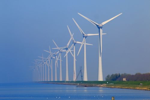 Vėjo Energija, Vėjo Turbina, Vėjo Energija, Elektros Energijos Gamyba, Energija, Propeleris, Dangus, Windräder, Kraštovaizdis, Mėlynas