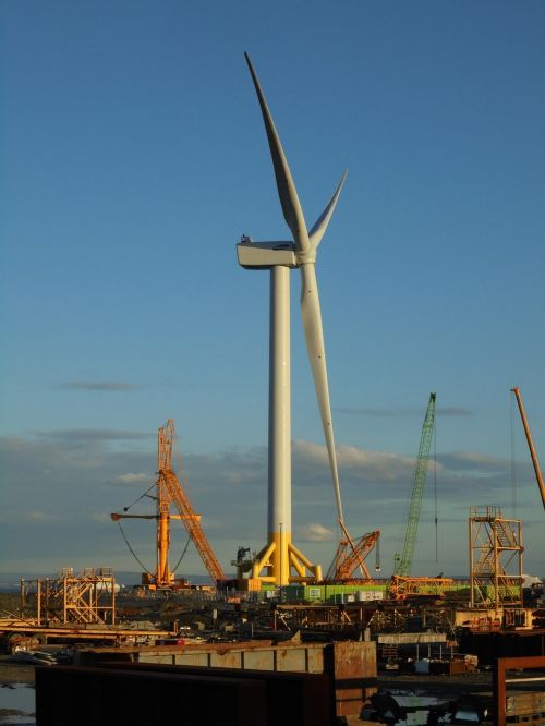 Vėjo Turbina, Atviroje Jūroje, Pramoninis, Kiemas, Industrija, Atsinaujinanti