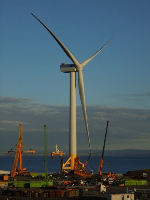 Vėjo Turbina, Atviroje Jūroje, Pramoninis, Kiemas, Industrija, Atsinaujinanti
