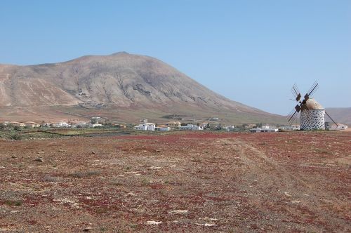 Vėjo Malūnas, Fuerteventura, Kraštovaizdis, Kanarų Salos, Kalnai, Interjeras