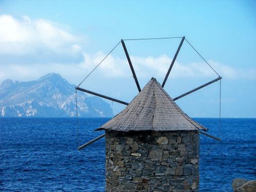 Vėjo Malūnas, Amorgos, Ciklai, Egėjo Jūra, Graikija, Graikų Salos Hopping