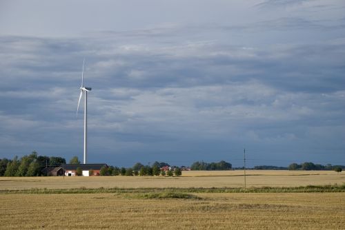 Vėjo Malūnas,  Ūkis,  Turbina,  Energija,  Elektra,  Vėjas,  Vėjo Turbina,  Elektros Energija,  Elektros Kabelis,  Himmel,  Švedija,  Västra Götaland,  Stiebas,  Be Honoraro Mokesčio