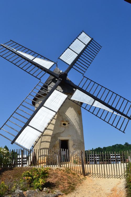 Vėjo Malūnas, Malūnas, Bournat, Buga, Senas, Dordogne, France