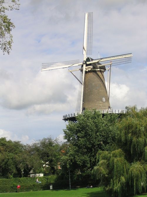 Vėjo Malūnas, Nyderlandai, Holland, Miestas, Pastatas, Kančios, Rembrandt