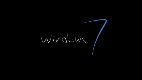 Windows 7, Microsoft, Fonas, Tapetai, Juoda, Ekranas