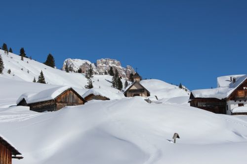 Žiema, South Tyrol, Italy, Kalnai, Alpių, Sniegas