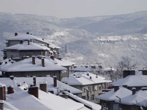 Veliko Tarnovo, Tsarevets, Sniegas, Kraštovaizdis