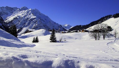 Žiema, Kalnai, Sniegas, Žiemą, Alpių, Slidinėjimo Zona, Alpenblick, Kraštovaizdis, Austria, Slidinėjimo Trasa