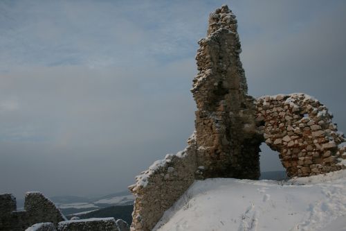 Žiema, Akmenys, Gamta, Akmuo, Sniegas