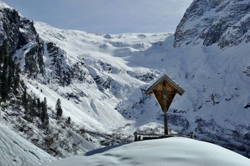 Žiema, Sniegas, Žiemą, Gamta, Kankinimas, Kelias, Slėnis, Austria, Tyrol