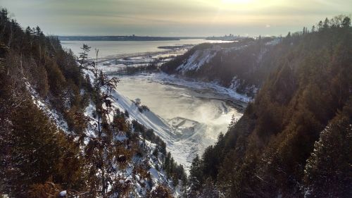 Žiema, Krioklys, Gamta, Kraštovaizdis, Vanduo, Sniegas, Šaltas, Upė, Natūralus, Ledas, Vaizdingas, Lauke, Sušaldyta, Šaltis, Aplinka, Kanada, Quebec