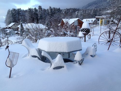 Žiema, Gartenart, Sniegas