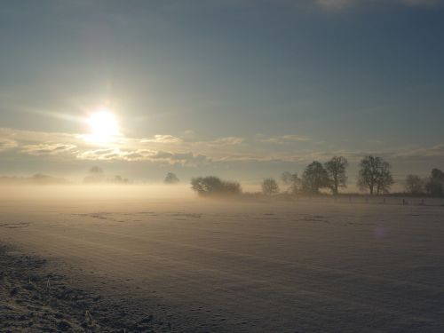 Žiema, Saulė, Žiemą, Sniegas