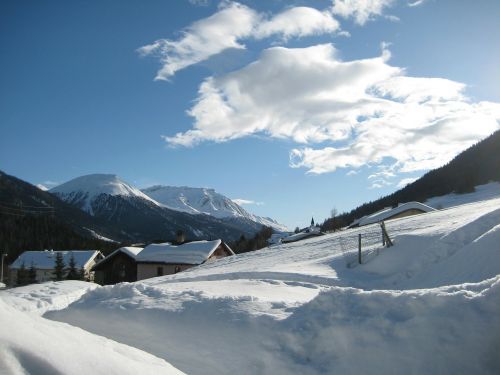 Žiema, Alpių, Sniegas, Šaltas, Svajonių Diena, Kalnai, Balta, Šveicarija, Bergdorf, Pastatas, Gamta