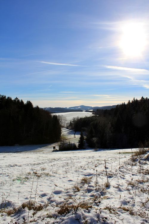 Žiema, Niederbayern, Bavarija, Gamta