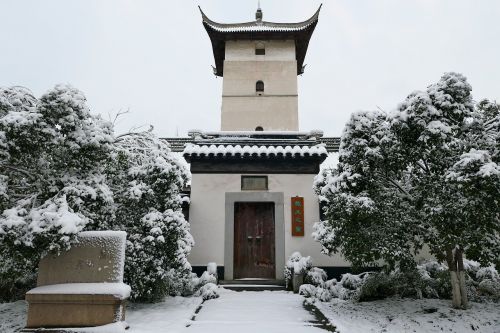 Žiema, Soochow Universitetas, Kinija, Jiangsu Provincija, Personalo Namuose, Kvadratinis Bokštas