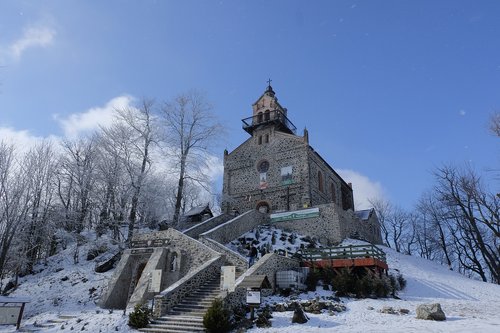 Žiemos,  Sniegas,  Bažnyčia