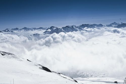 Žiema, Slidinėjimas, Sniegas, Alpių, Kalnai