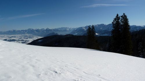 Žiema, Alpių Akys, Allgäu, Vaizdas, Kalnai, Panorama