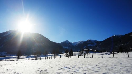 Žiema, Alpių, Sniegas, Austria, Styria