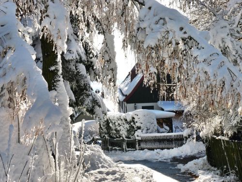 Žiemos Magija, Romantiškas, Sniegas, Saksonijos Šveicarija, Šaltis, Žiema