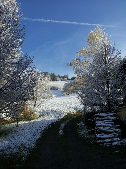 Žiemą, Žiema, Sniegas, Balta, Šaltas, Sniego Magija, Tyrol