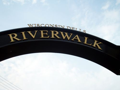 Upė,  Vaikščioti,  Ženklas,  Wi,  Viskonsinas,  Wisconsin Dells Upės Pėsčiomis