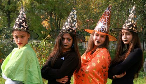 Ragana, Halloween, Skrybėlės, Mergaitės