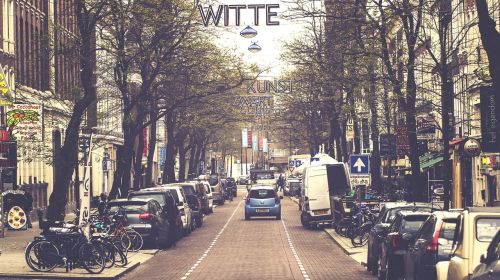 Witte De With, Witte-De-With, Rotterdam, Gatvė, Miestas, Miesto, Kelias, Automobiliai, Nyderlandai, Holland