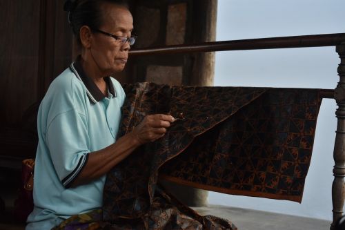 Moteris, Batik, Tradicinis, Kultūra, Indonezija, Moteris, Asija