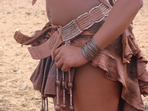 Moteris, Himba, Namibija, Žmonės, Drabužis, Puošmena, Molis, Raudona