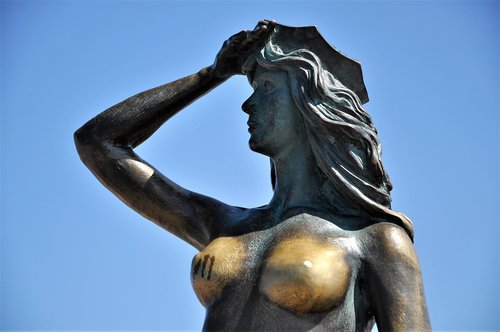 Moteris,  Sirena,  Statula,  Moteriškumas