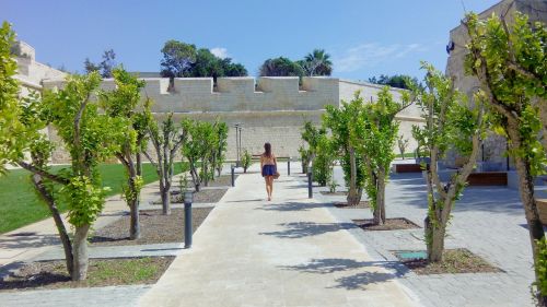 Moteris, Vaikščioti, Mdina, Rabatas, Malta