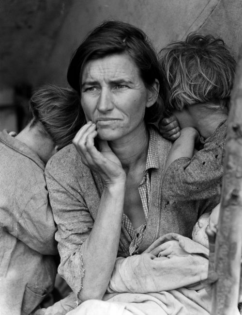 Moteris, Vaikai, Florenz Thompson, Portretas, Juoda Ir Balta, Migruojanti Motina, Didžioji Depresija, Usa