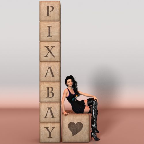 Moteris, Pixabay, Statybiniai Blokai, Mediena, Žaisti, Mediniai Statybiniai Blokeliai, Pastatytas, Figūra, Krūva