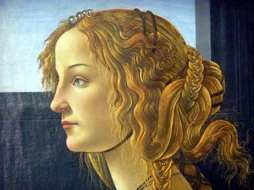 Moteris, Portretas, Dažymas, Botticelli