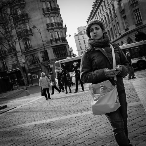 Moteris, Paris, Sorbonne, Gatvė