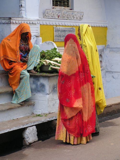 Moterys, Turgus, Parduoti, Indija