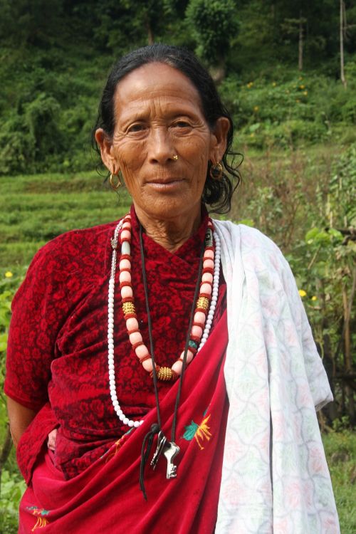 Moterys, Nepalese, Tradicinis, Drabužiai, Moteris