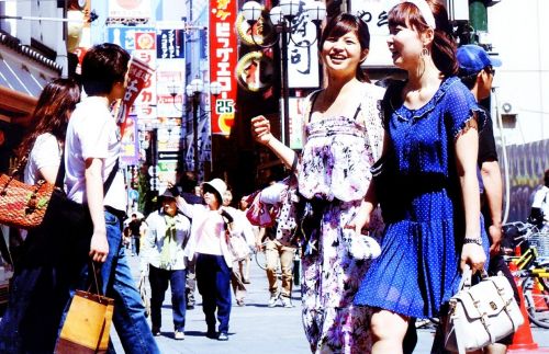 Moterys, Portretas, Žmonės, Japanese, Filmas, Osaka, Gatvė