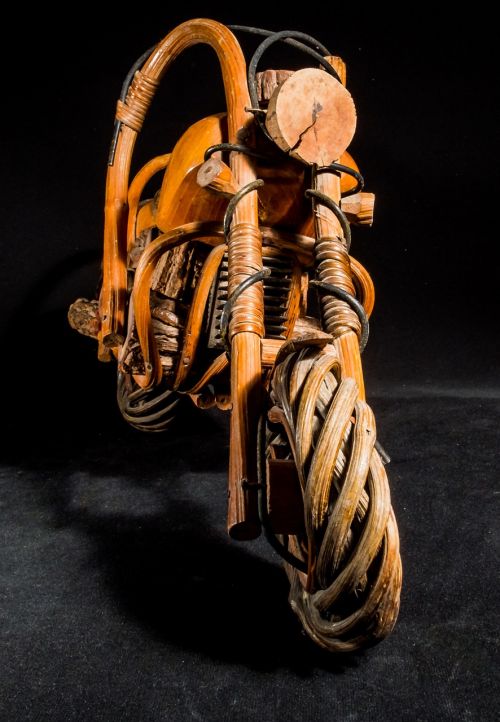 Medinis Motociklas, Medienos Modelis, Menas Iš Tailando