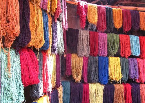 Vilnos, Spalvos, Tekstūros, Tekstilė, Peru