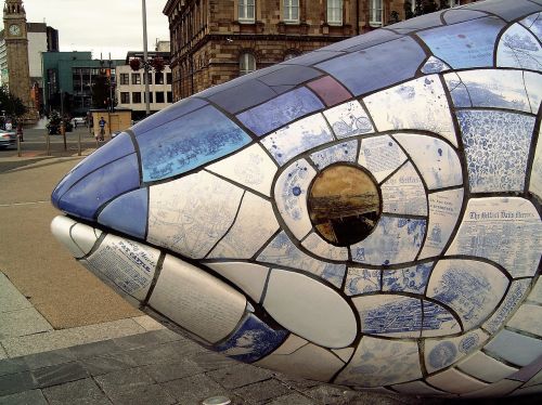 Meno Kūrinys, Žuvis, Akis, Mozaika, Airija, Belfast