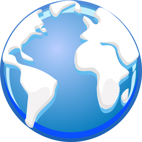 Pasaulis, Žemė, Gaublys, Atlanto Vandenynas, Žemėlapis, Planeta, Nemokama Vektorinė Grafika