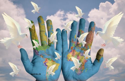 Pasaulis, Harmonija, Žemynai, Žemė, Viltis, Taika, Mylėti Ramybę, Taikos Balandis, Pasaulio Taika, Balandis, Taikos Ženklas, Simbolis, Taikus