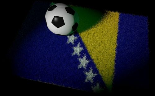 Pasaulio Čempionatas, Futbolas, Bosnija Ir Hercegovina, Pasaulio Taurė, Nacionalinės Spalvos, Futbolo Rungtynės, Vėliava, Velėna
